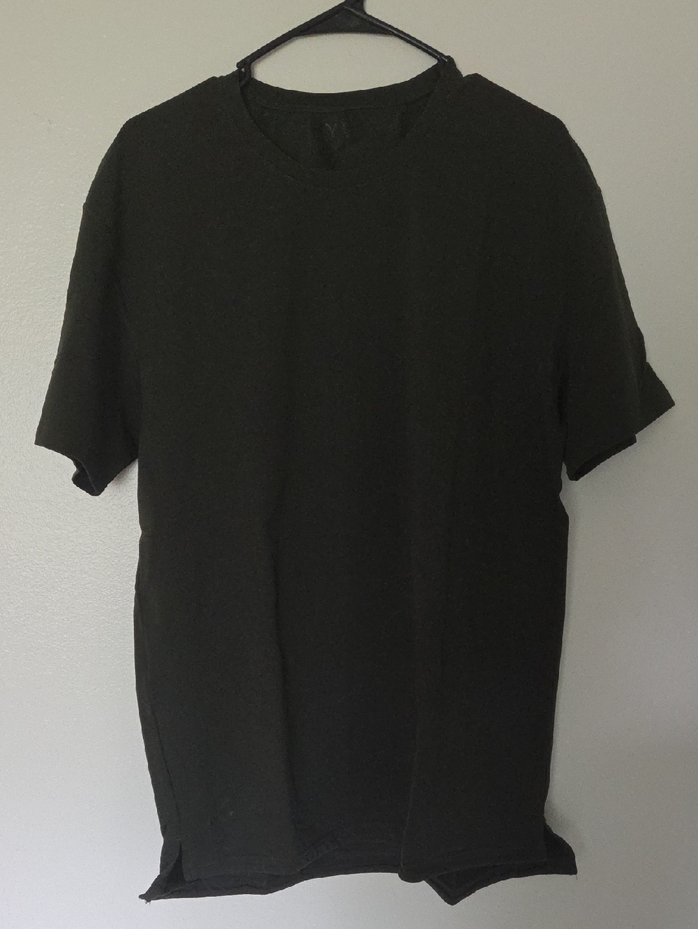 Men's Dark Green Short-Sleeve Crewneck Shirt